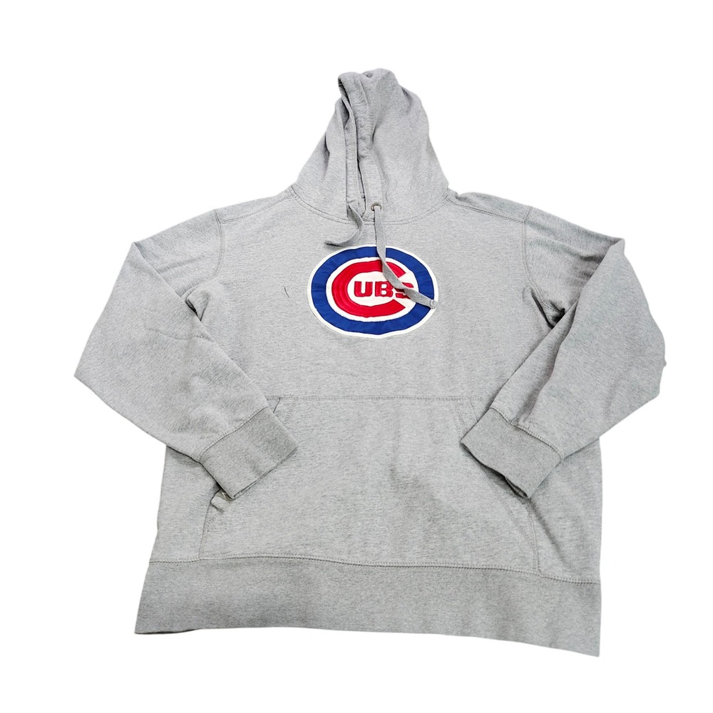 CHICAGO CUBS XL GRAY MLB HOODIE ANTIGUA EUC